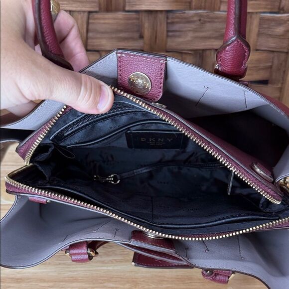 DKNY Rich Burgundy Satchel - Picture 7 of 7